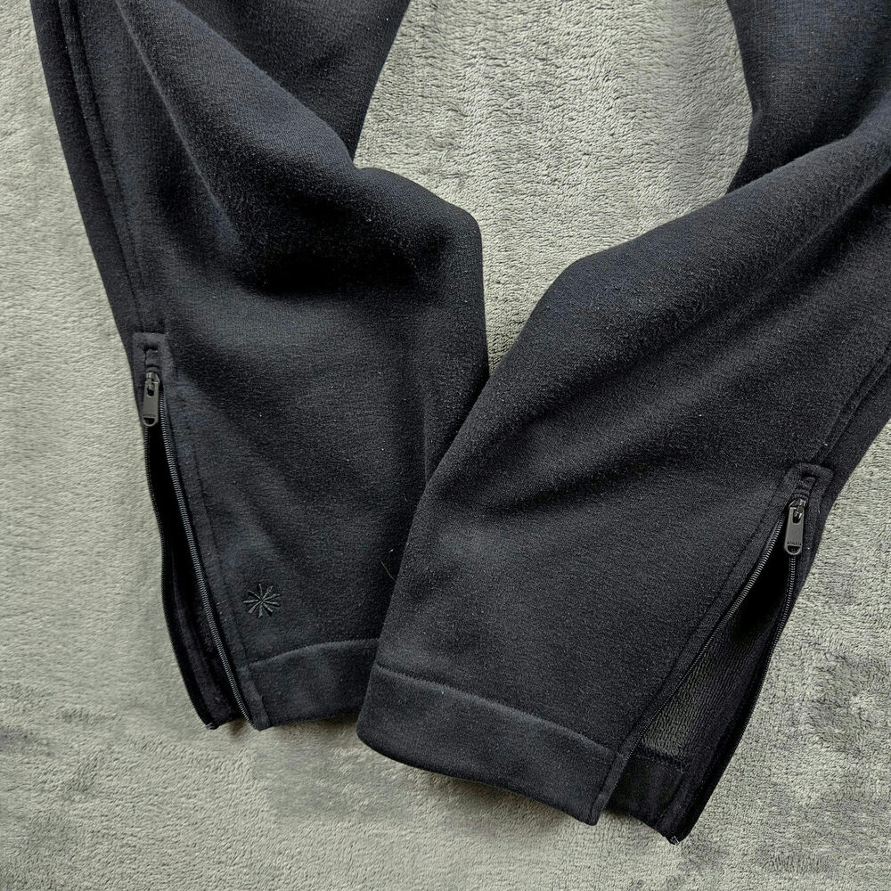 Athleta Cozy Karma M Black High Rise Zip Ankle Jogger Pants Athleisure Travel - Picture 6 of 11